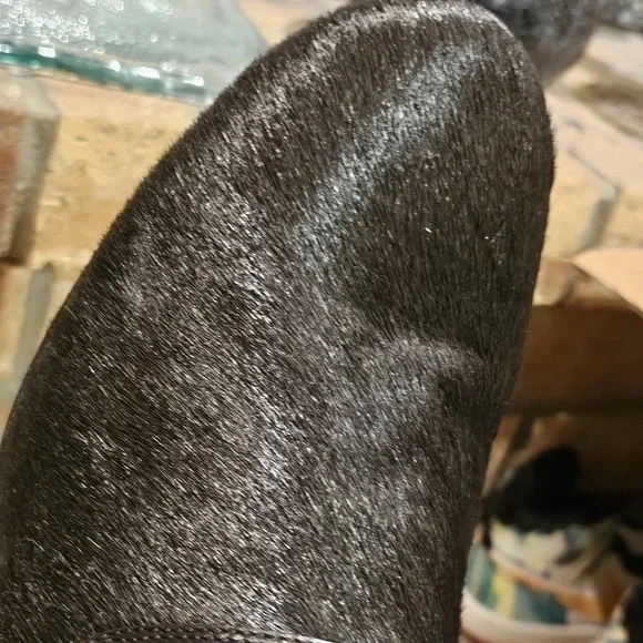 Cole Haan Calf Hair Clogs Mules Dark Brown Wmns Sz 9.5 - Picture 6 of 16